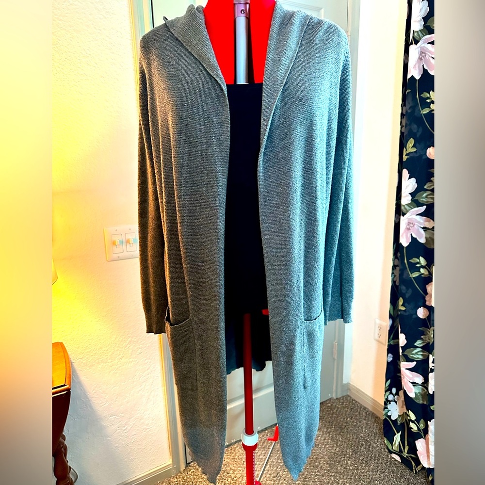 Gray cardigan
